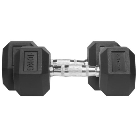 Thorn Fit Hantle Thorn Fit Hex Rubber Dumbbell 10,0 kg x 2 szt. Thorn Fit Hantle Thorn Fit Hex Rubber Dumbbell 10,0 kg x 2 szt.