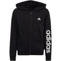 Adidas Bluza dla dzieci adidas Essentials Linear Logo Full-Zip Hoodie czarna IC3584