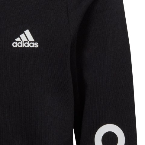 Adidas Bluza dla dzieci adidas Essentials Linear Logo Full-Zip Hoodie czarna IC3584 Adidas Bluza dla dzieci adidas Essentials Linear Logo Full-Zip Hoodie czarna IC3584