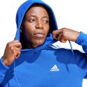 Adidas Bluza męska adidas Essentials Fleece 3-Stripes Hoodie niebieska IJ8934