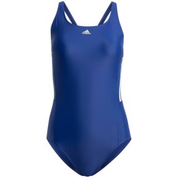 Adidas Kostium kąpielowy damski adidas Mid 3-Stripes niebieski IT6292