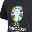 Adidas Koszulka dla dzieci adidas Euro24 czarna IT9307