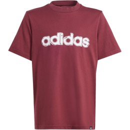 Adidas Koszulka dla dzieci adidas Table Tee Folded Graphic bordowa IM8327