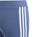 Adidas Legginsy dla dzieci adidas Essentials 3-Stripes Cotton Tights niebieskie IS2633