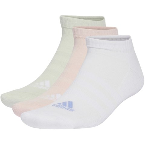 Adidas Skarpety adidas Cushioned Low-Cut 3 Pairs białe, koralowe, zielone IZ0164 Adidas Skarpety adidas Cushioned Low-Cut 3 Pairs białe, koralowe, zielone IZ0164