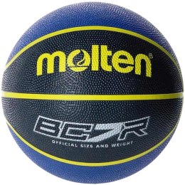 Molten Piłka koszykowa Molten czarno-niebieska BC7R2-KB