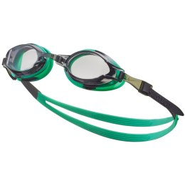 Nike Okulary pływackie Nike Os Chrome Junior 8-14 lat zielono-czarne NESSD128-366