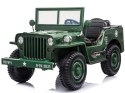 Auto na akumulator 3os J E E P Willys pilot PA0249 jasno zielony