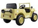 Wojskowe Auto na akumulator Willys + pilot PA0263 zielony