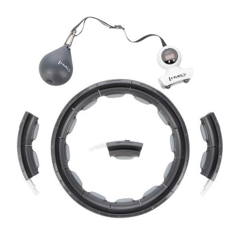HMS HHM15 HULA HOP BLACK Z MAGNESEM I OBCIĄŻNIKIEM + LICZNIK HMS HMS HHM15 HULA HOP BLACK Z MAGNESEM I OBCIĄŻNIKIEM + LICZNIK HMS