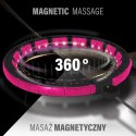 HMS HHM16 HULA HOP BLACK/PINK Z MAGNESAMI I OBCIĄŻNIKIEM + LICZNIK HMS