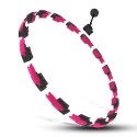 HMS HHM16 HULA HOP BLACK/PINK Z MAGNESAMI I OBCIĄŻNIKIEM + LICZNIK HMS