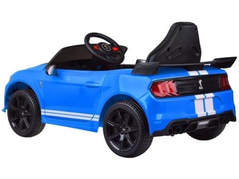 Auto na akumulator Ford Mustang Shelby GT500 dla dziecka radio PA0306 NIEBIESKI Auto na akumulator Ford Mustang Shelby GT500 dla dziecka radio PA0306 NIEBIESKI