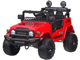 Auto na akumulator elektryczne Toyota FJ Cruiser dla dziecka PA0301 czerwony