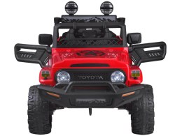 Auto na akumulator elektryczne Toyota FJ Cruiser dla dziecka PA0301 czerwony