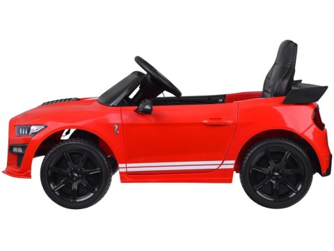Auto na akumulator Ford Mustang Shelby GT500 dla dziecka radio PA0306 CZERWONY Auto na akumulator Ford Mustang Shelby GT500 dla dziecka radio PA0306 CZERWONY