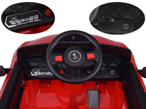Auto na akumulator Ford Mustang Shelby GT500 dla dziecka radio PA0306 CZERWONY Auto na akumulator Ford Mustang Shelby GT500 dla dziecka radio PA0306 CZERWONY
