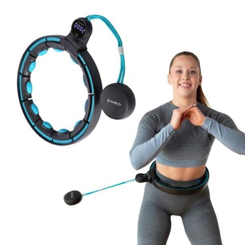 HMS HHM17 HULA HOP BLACK/TURQUOISE Z MAGNESAMI I OBCIĄŻNIKIEM + LICZNIK HMS HMS HHM17 HULA HOP BLACK/TURQUOISE Z MAGNESAMI I OBCIĄŻNIKIEM + LICZNIK HMS
