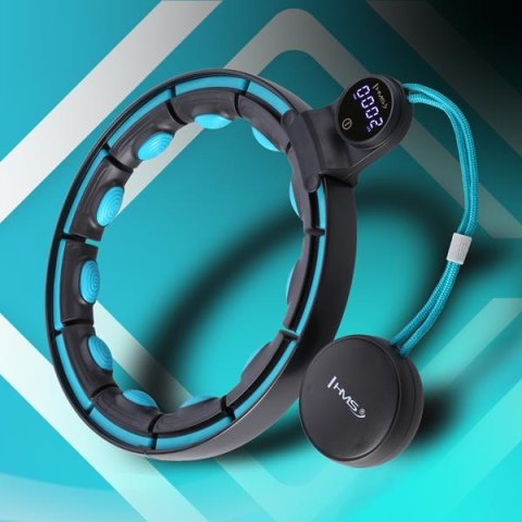 HMS HHM17 HULA HOP BLACK/TURQUOISE Z MAGNESAMI I OBCIĄŻNIKIEM + LICZNIK HMS HMS HHM17 HULA HOP BLACK/TURQUOISE Z MAGNESAMI I OBCIĄŻNIKIEM + LICZNIK HMS