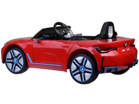 Autko na akumulator elektryczne BMW i4 dla dziecka pilot PA0310 CZERWONY Autko na akumulator elektryczne BMW i4 dla dziecka pilot PA0310 CZERWONY