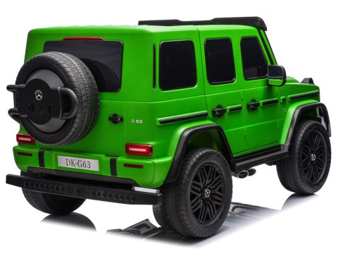 Auto na akumulator Mercedes G klasa 63 AMG 4x4 Panel Radio 2osoby PA0309 ZIELONY Auto na akumulator Mercedes G klasa 63 AMG 4x4 Panel Radio 2osoby PA0309 ZIELONY