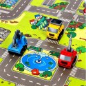 NILS FUN MD02 MATA DZIECIĘCA PUZZLE CARS 9 ELEMENTÓW 90x90CM NILS FUN