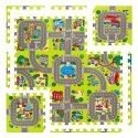 NILS FUN MD02 MATA DZIECIĘCA PUZZLE CARS 9 ELEMENTÓW 90x90CM NILS FUN