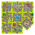 NILS FUN MD02 MATA DZIECIĘCA PUZZLE CARS 9 ELEMENTÓW 90x90CM NILS FUN