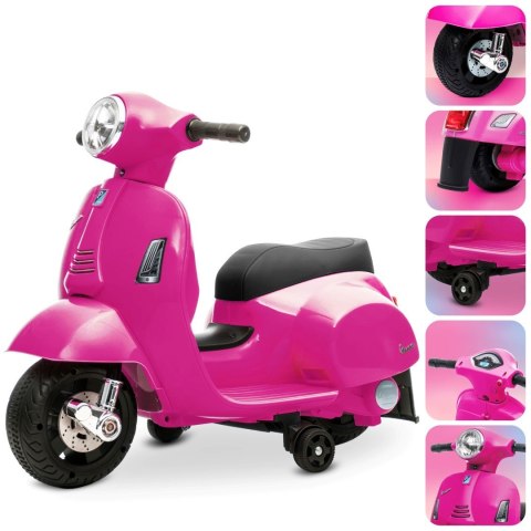 Jeździk akumulatorowy Scooter Vespa fuksja