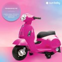 Jeździk akumulatorowy Scooter Vespa fuksja