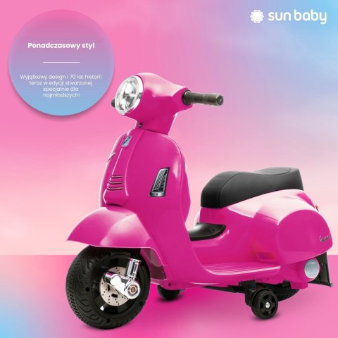 Jeździk akumulatorowy Scooter Vespa fuksja Jeździk akumulatorowy Scooter Vespa fuksja