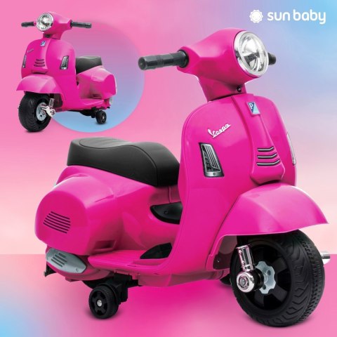 Jeździk akumulatorowy Scooter Vespa fuksja Jeździk akumulatorowy Scooter Vespa fuksja