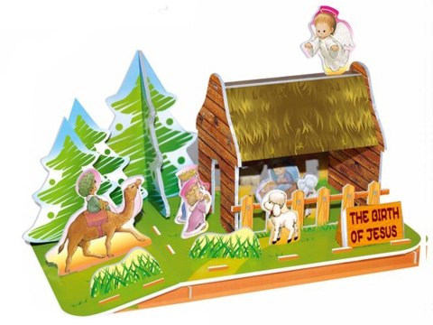 Puzzle 3D 25el Stajenka Betlejem Szopka ZA2216 Puzzle 3D 25el Stajenka Betlejem Szopka ZA2216