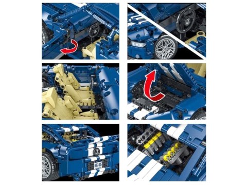 Klocki techniczne 1428-elementów auto wyścigowe GT RACING ZA5308 Klocki techniczne 1428-elementów auto wyścigowe GT RACING ZA5308
