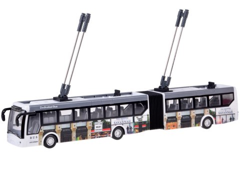 Trolejbus zdalnie sterowany na pilota 36 cm autobus miejscki RC0673 Trolejbus zdalnie sterowany na pilota 36 cm autobus miejscki RC0673