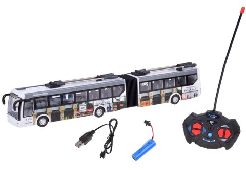 Trolejbus zdalnie sterowany na pilota 36 cm autobus miejscki RC0673 Trolejbus zdalnie sterowany na pilota 36 cm autobus miejscki RC0673