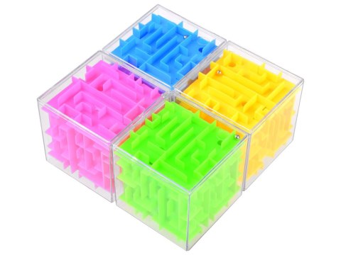 Kostka labirynt obrotowa Gra zręcznościowa kolorowa kostka 7,5 cm GR0423 Kostka labirynt obrotowa Gra zręcznościowa kolorowa kostka 7,5 cm GR0423