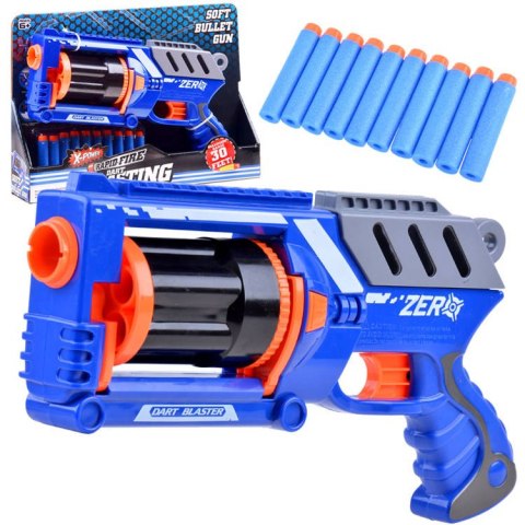 Pistolet BLASTER naboje piankowe 10szt broń ZA3286 Pistolet BLASTER naboje piankowe 10szt broń ZA3286