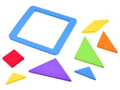 Puzzle piankowe układanka logiczna tangram wielokolorowa układanka ZA3343 Puzzle piankowe układanka logiczna tangram wielokolorowa układanka ZA3343