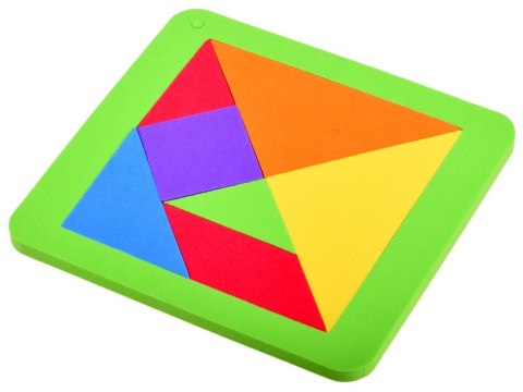 Puzzle piankowe układanka logiczna tangram wielokolorowa układanka ZA3343 Puzzle piankowe układanka logiczna tangram wielokolorowa układanka ZA3343