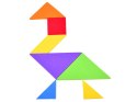 Puzzle piankowe układanka logiczna tangram wielokolorowa układanka ZA3343