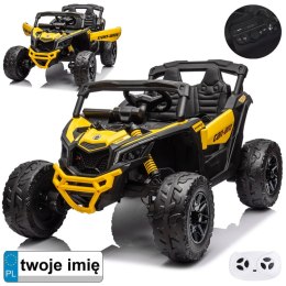 Auto Buggy 4x4 Pojazd na akumulator 800W dla dzieci PA0299 żółty