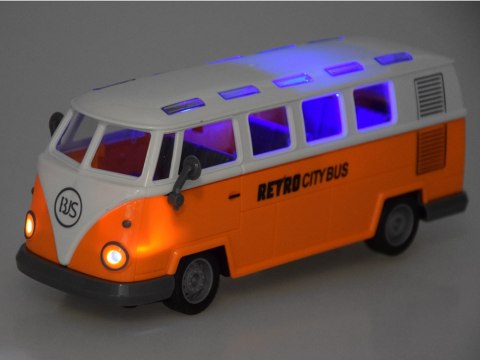 Autobus podświetlony RETRO CITY BUS sterowany pilotem RC0677 Autobus podświetlony RETRO CITY BUS sterowany pilotem RC0677