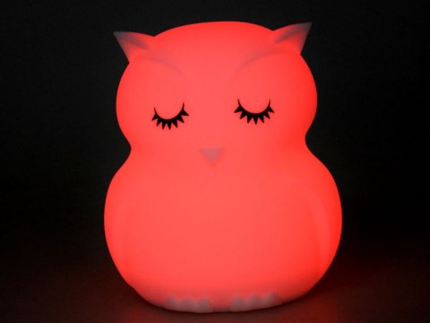 Sowa Silikonowa miękka lampka nocna led RBG + pilot ZA3295 Sowa Silikonowa miękka lampka nocna led RBG + pilot ZA3295