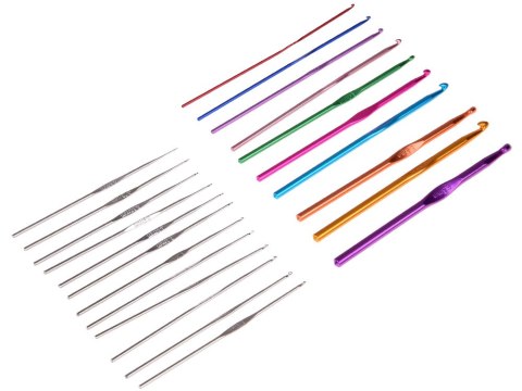 Zestaw do szydełkowania 100ele szydełka 0,6-6,5 akcesoria etui ZA5319 Zestaw do szydełkowania 100ele szydełka 0,6-6,5 akcesoria etui ZA5319