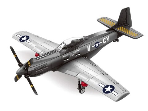 Klocki techniczne samolot bojowy P-51 Fighter 256 ele ZA4624 Klocki techniczne samolot bojowy P-51 Fighter 256 ele ZA4624