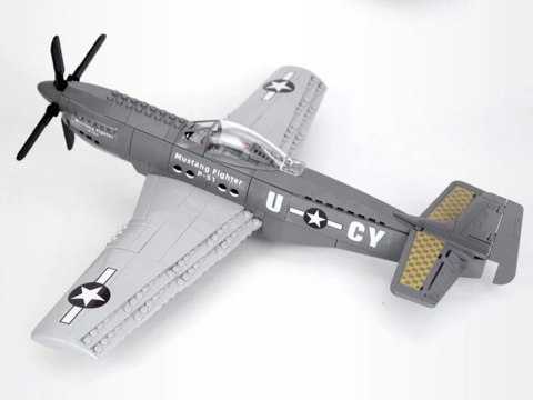 Klocki techniczne samolot bojowy P-51 Fighter 256 ele ZA4624 Klocki techniczne samolot bojowy P-51 Fighter 256 ele ZA4624