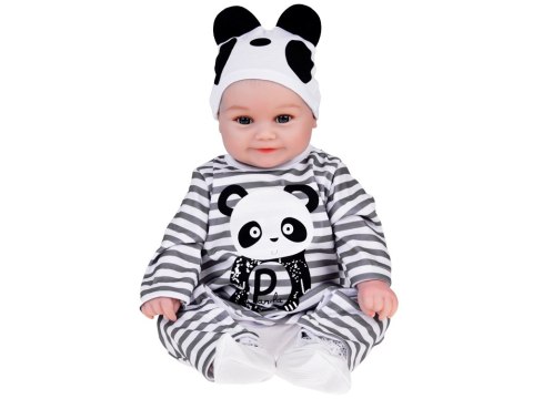 Urocza miękka Lalka Chłopiec 45cm jak żywa ubrana kombinezon Panda ZA5358 Urocza miękka Lalka Chłopiec 45cm jak żywa ubrana kombinezon Panda ZA5358