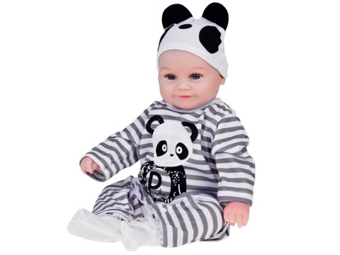 Urocza miękka Lalka Chłopiec 45cm jak żywa ubrana kombinezon Panda ZA5358 Urocza miękka Lalka Chłopiec 45cm jak żywa ubrana kombinezon Panda ZA5358