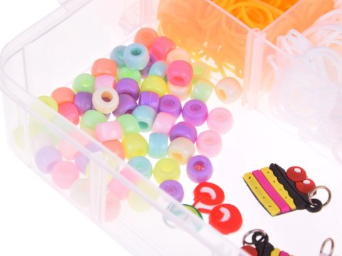 Zestaw Magiczne Gumki Koraliki do robienia bransoletek 4500szt ZA5299 Zestaw Magiczne Gumki Koraliki do robienia bransoletek 4500szt ZA5299